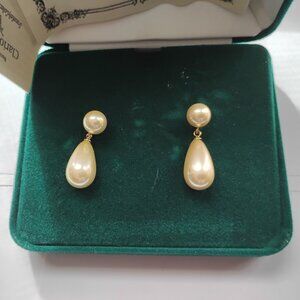 Clarion Pell faux pearl drop earrings